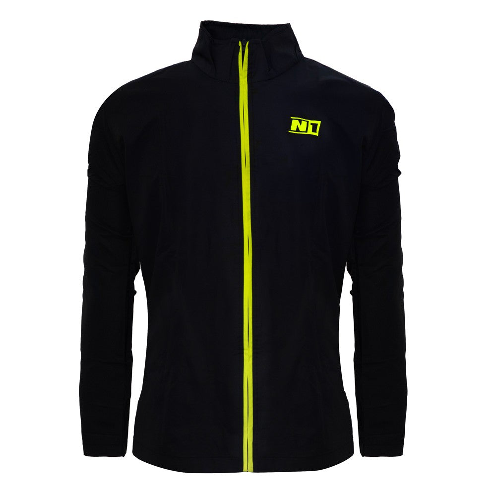 Rain Jacket Kids Black & Neon#Color_Black & Neon