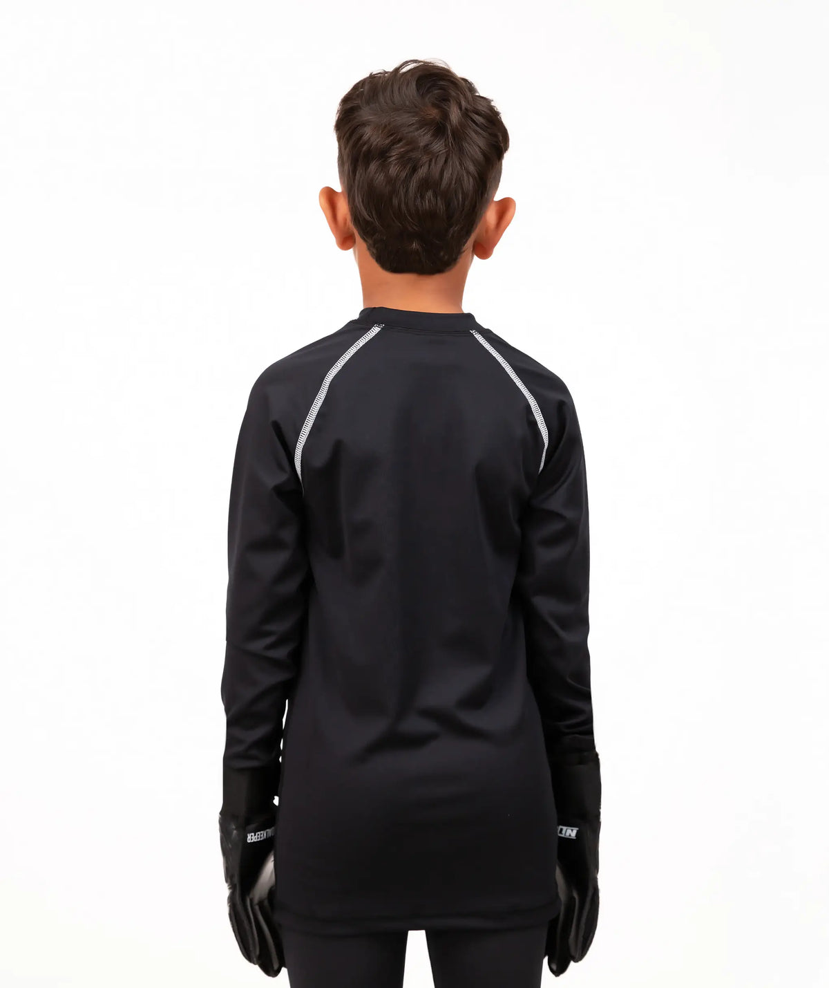 Long Sleeve Base Layer Top Kids Black#Color_Black