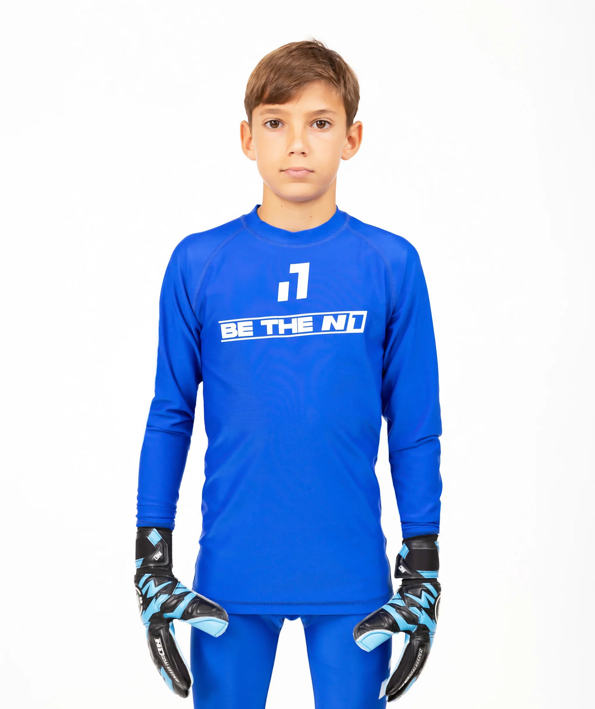 Long Sleeve Base Layer Top Kids Blue#Color_Blue