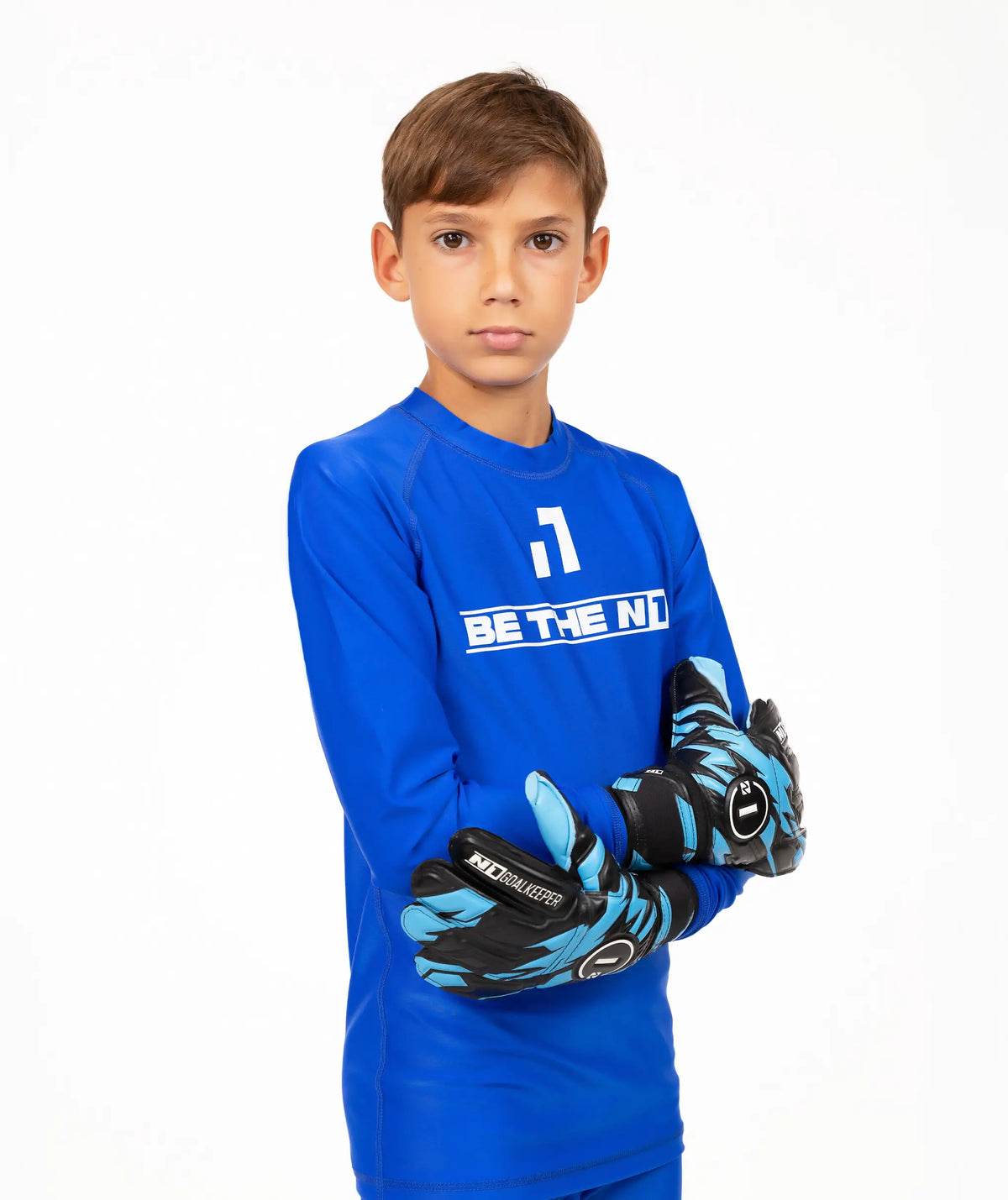 Long Sleeve Base Layer Top Kids Blue#Color_Blue