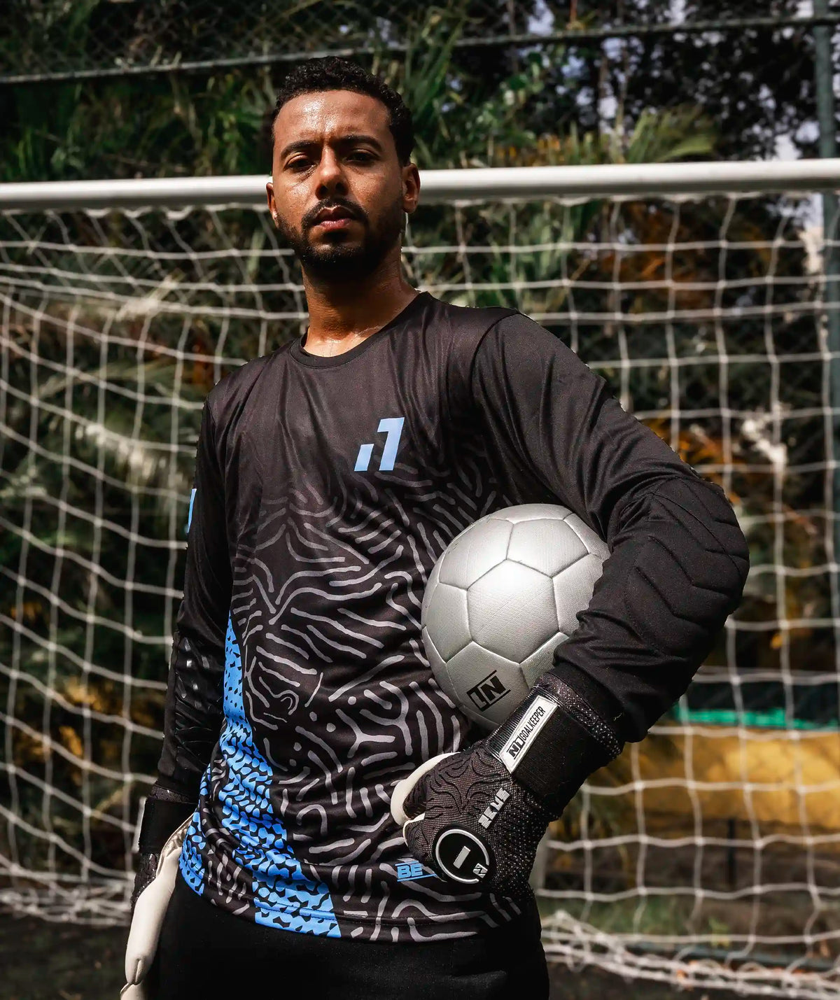 Goalkeeper Jersey Kids Blue#Color_Blue