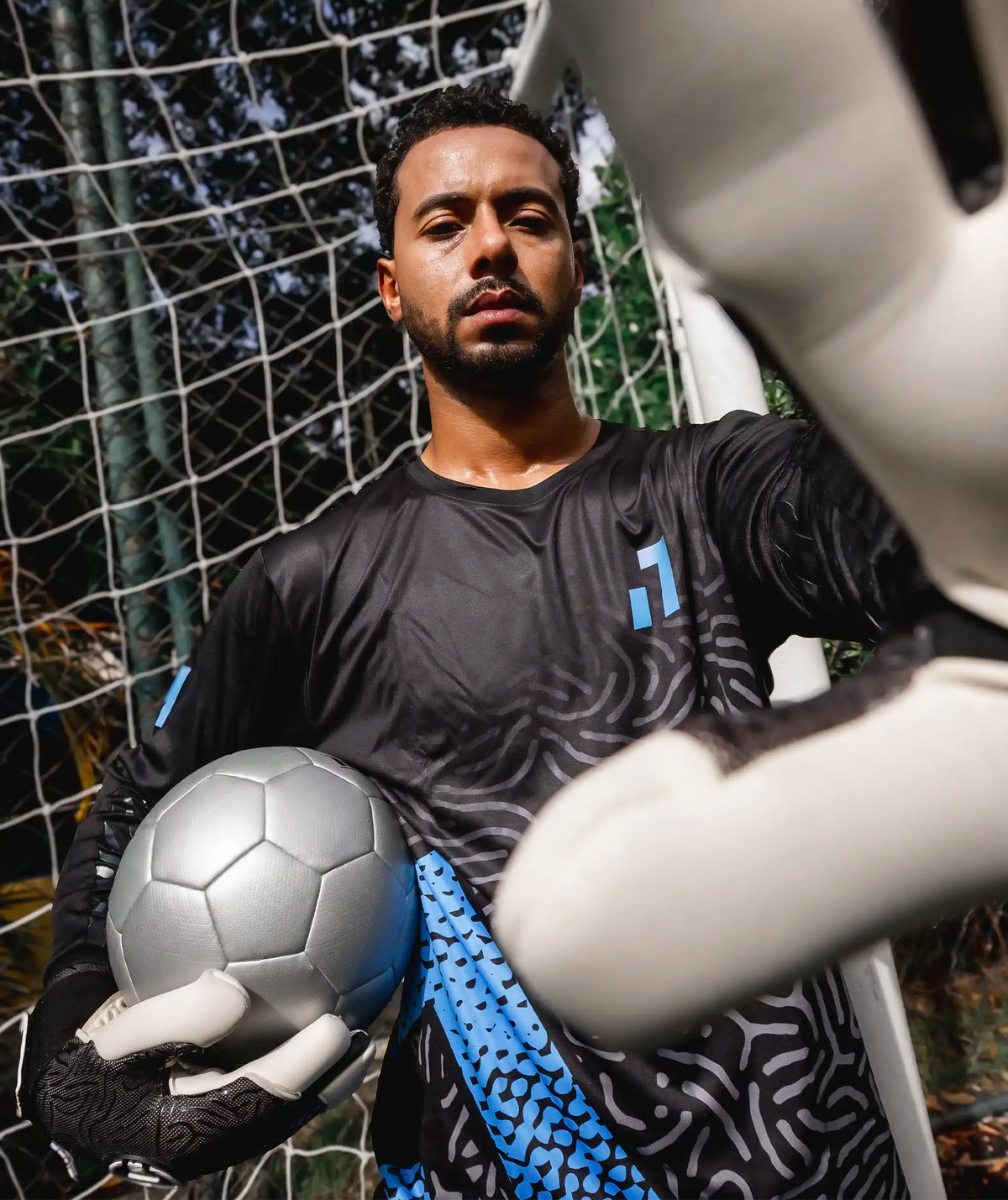 Goalkeeper Jersey Kids Blue#Color_Blue