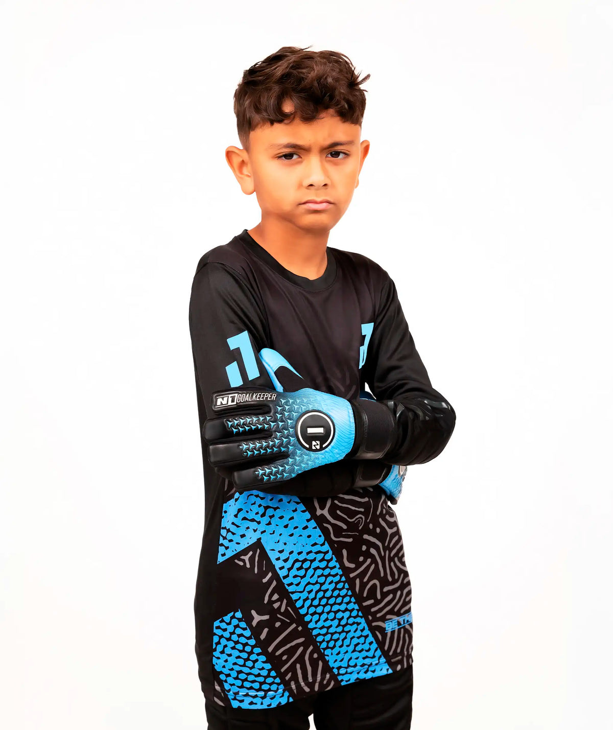 Goalkeeper Jersey Kids Blue#Color_Blue