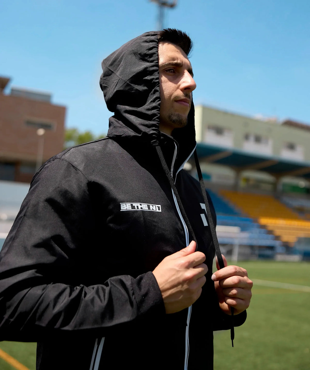 Rain Jacket Black & White#Color_Black & White