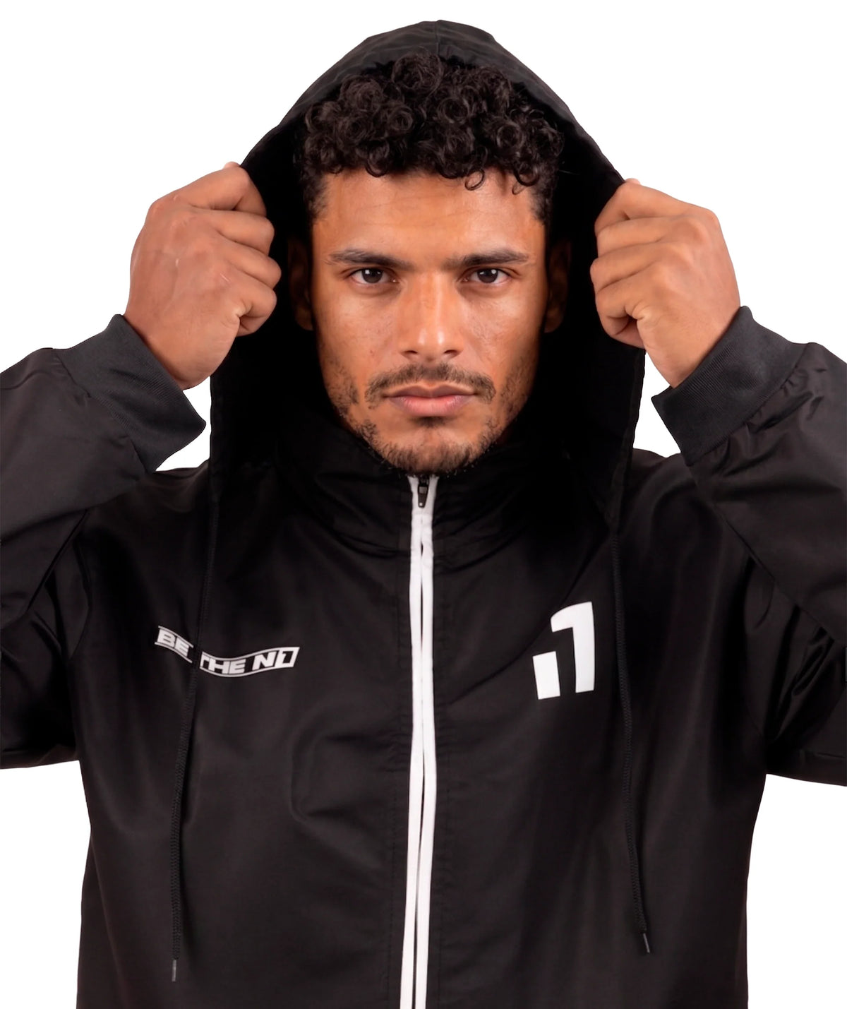 Rain Jacket Black & White#Color_Black & White