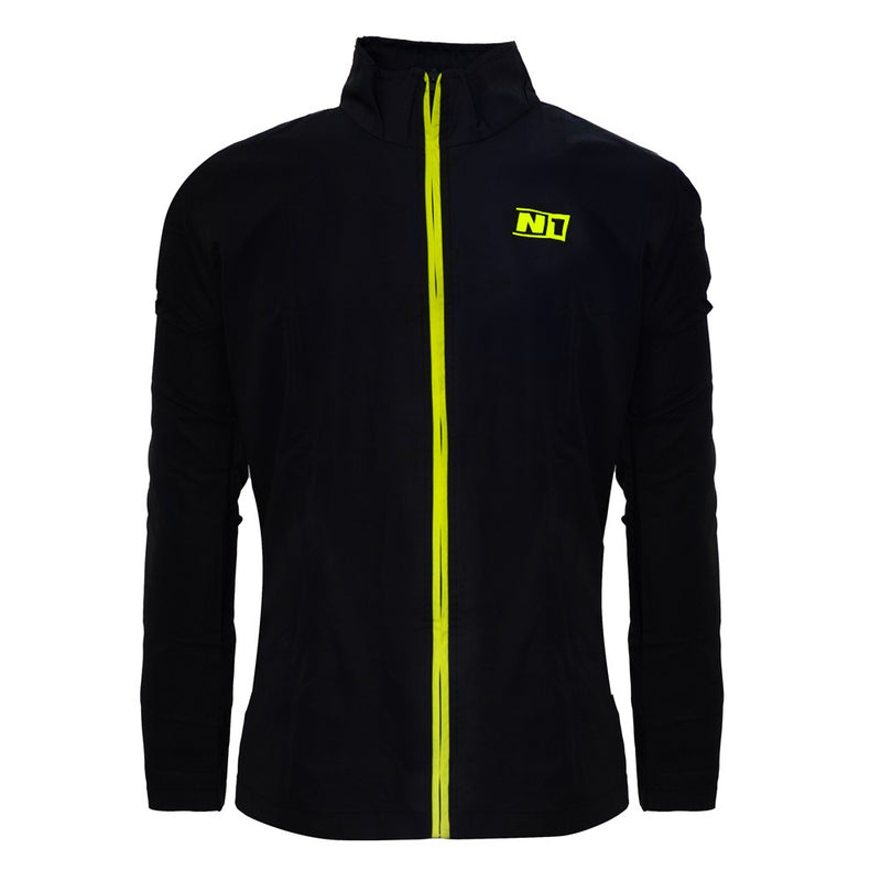 Rain Jacket Black & Neon