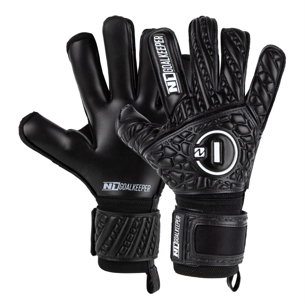 Goalkeeper gloves Cronos DUO Black#Color_Black