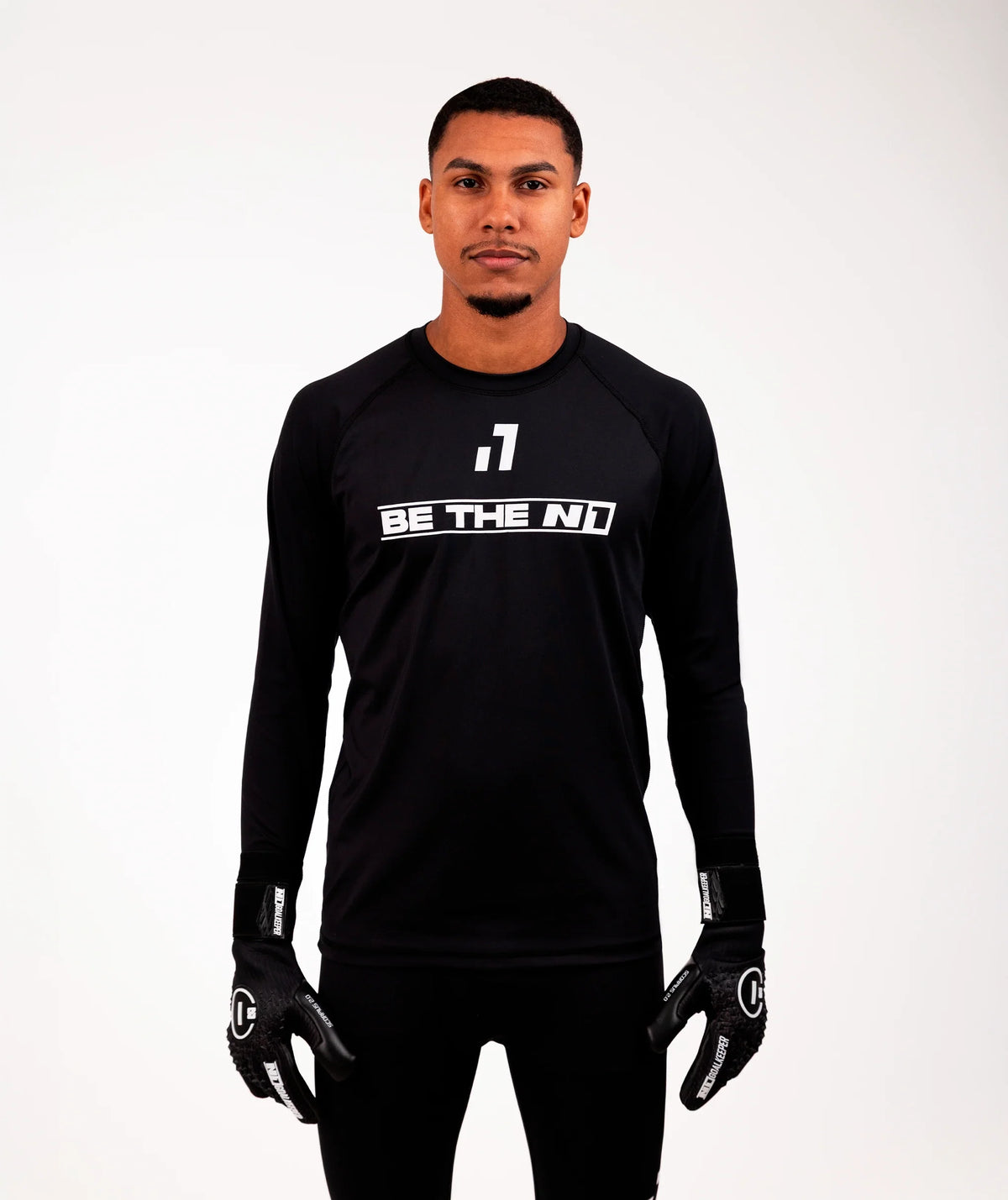 Long Sleeve Base Layer Top Black#Color_Black