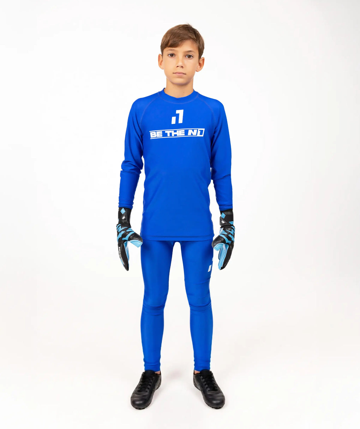 Long Sleeve Base Layer Top Kids Blue#Color_Blue