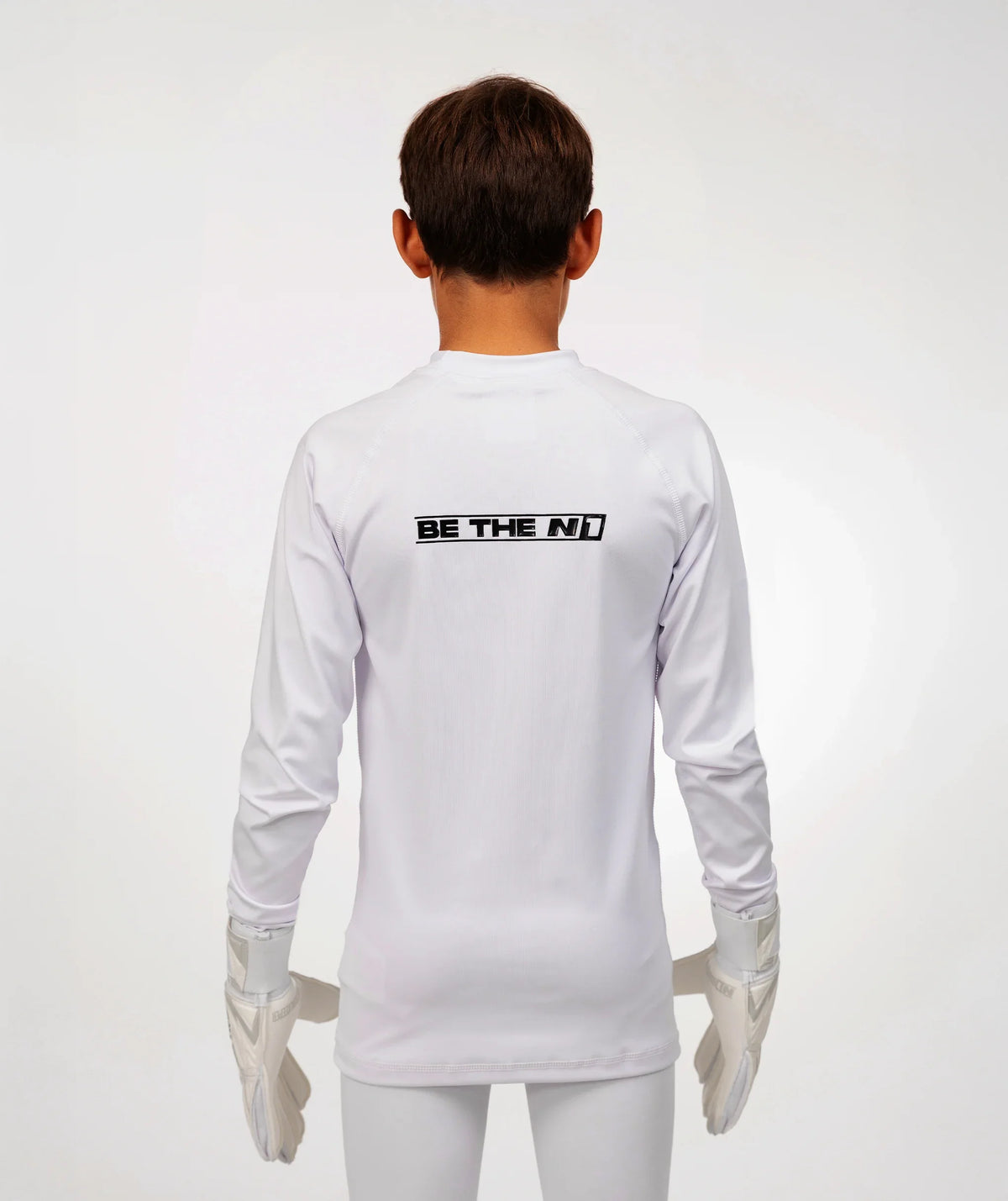Long Sleeve Base Layer Top Kids White#Color_White