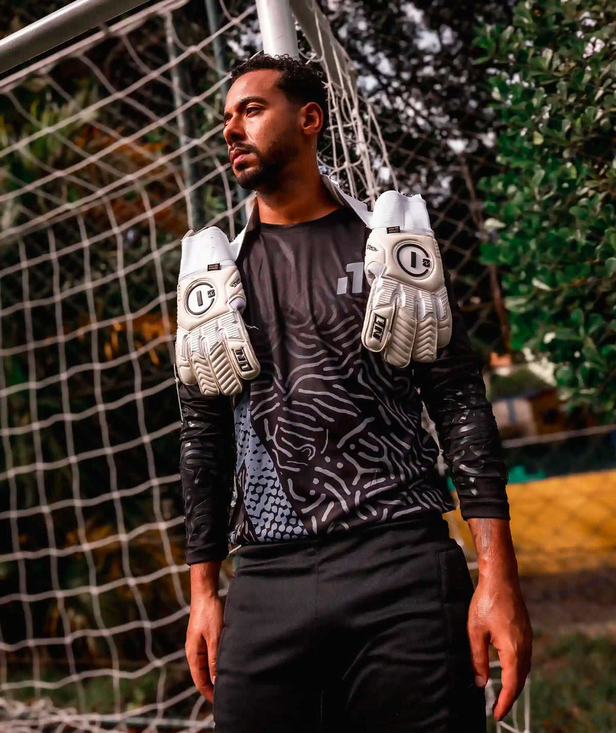 Goalkeeper Jersey Kids Black#Color_Black
