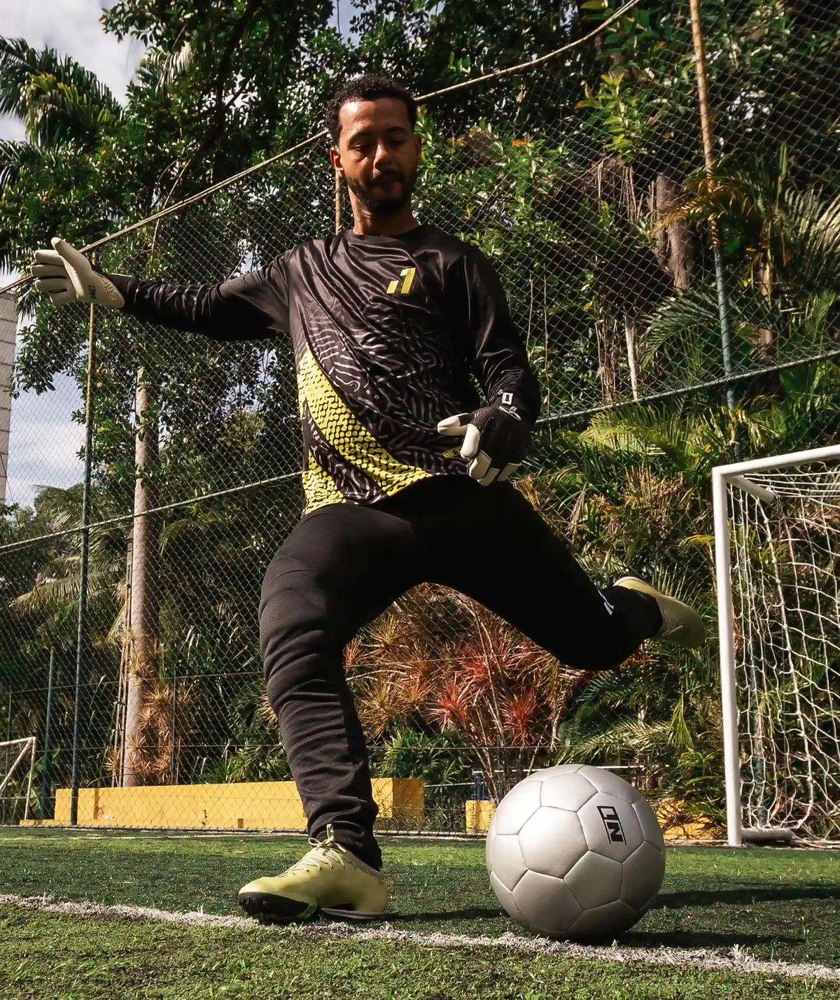 Goalkeeper Jersey Kids Neon#Color_Neon