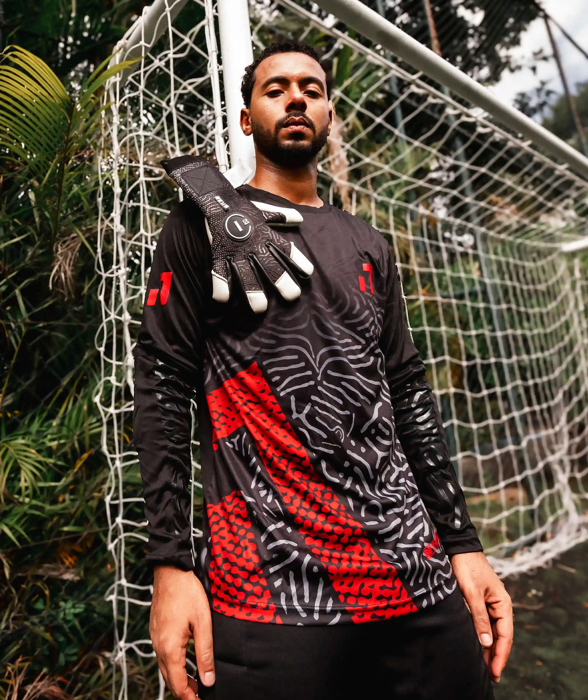 Goalkeeper Jersey Kids Red#Color_Red
