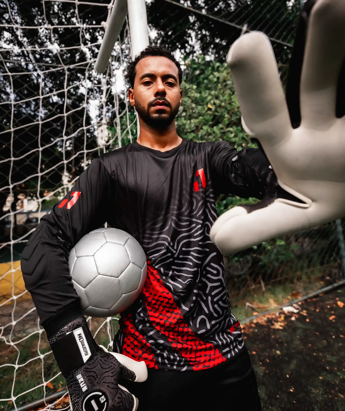 Goalkeeper Jersey Kids Red#Color_Red