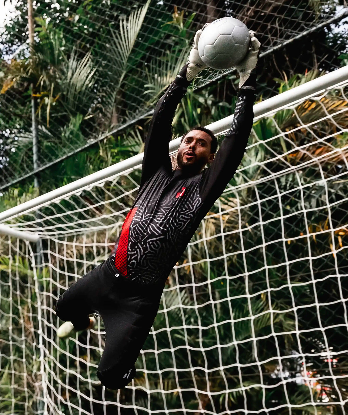 Goalkeeper Jersey Kids Red#Color_Red