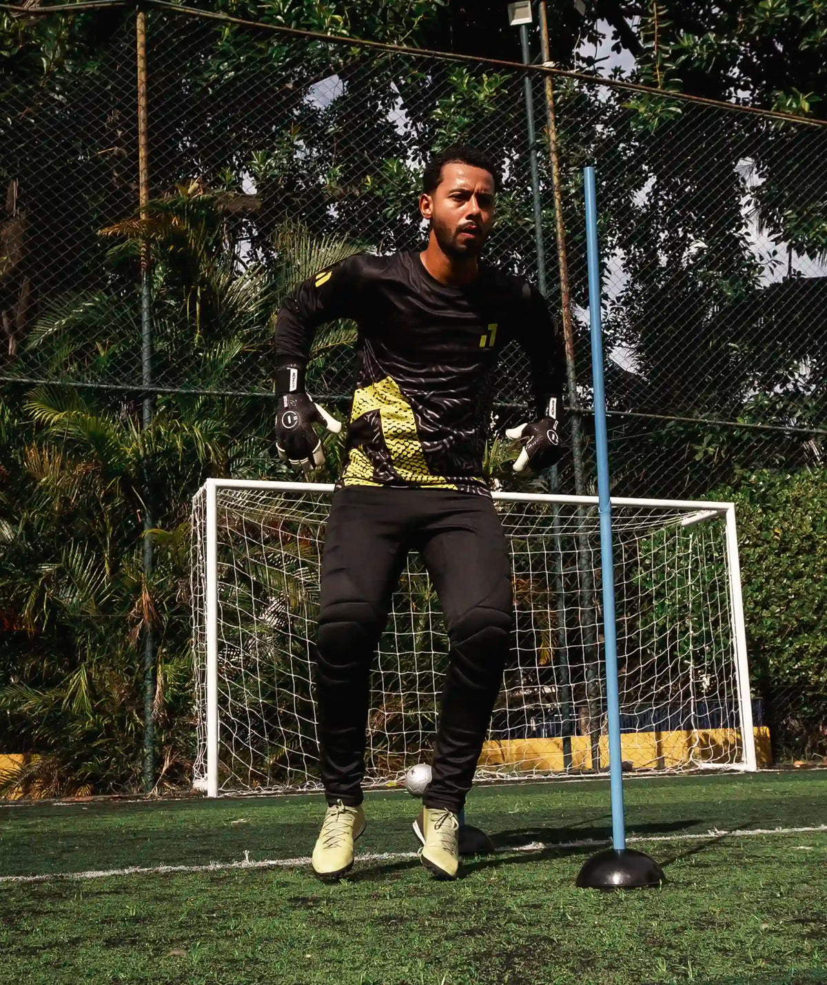 Goalkeeper Jersey Kids Neon#Color_Neon