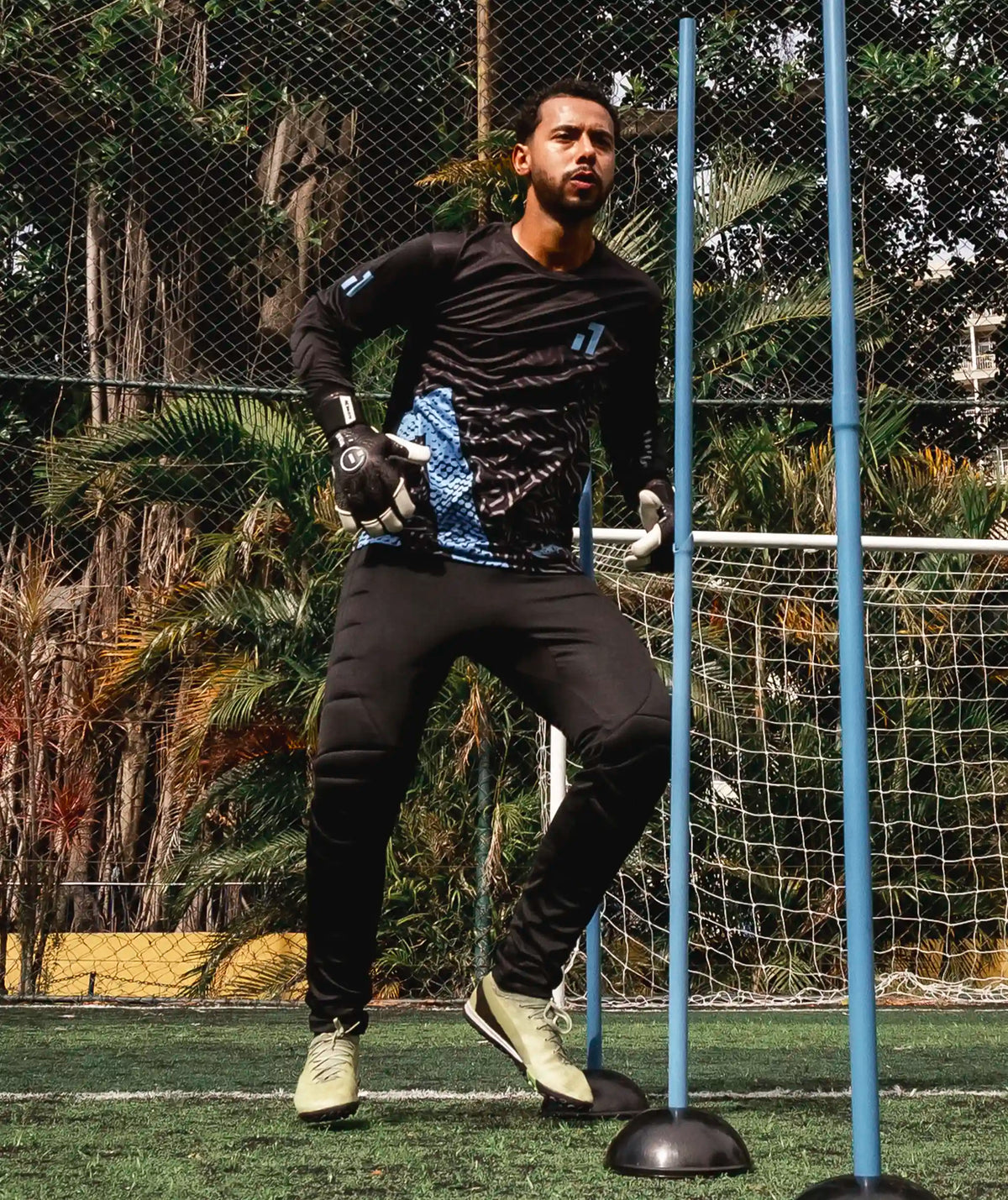 Goalkeeper Jersey Kids Blue#Color_Blue