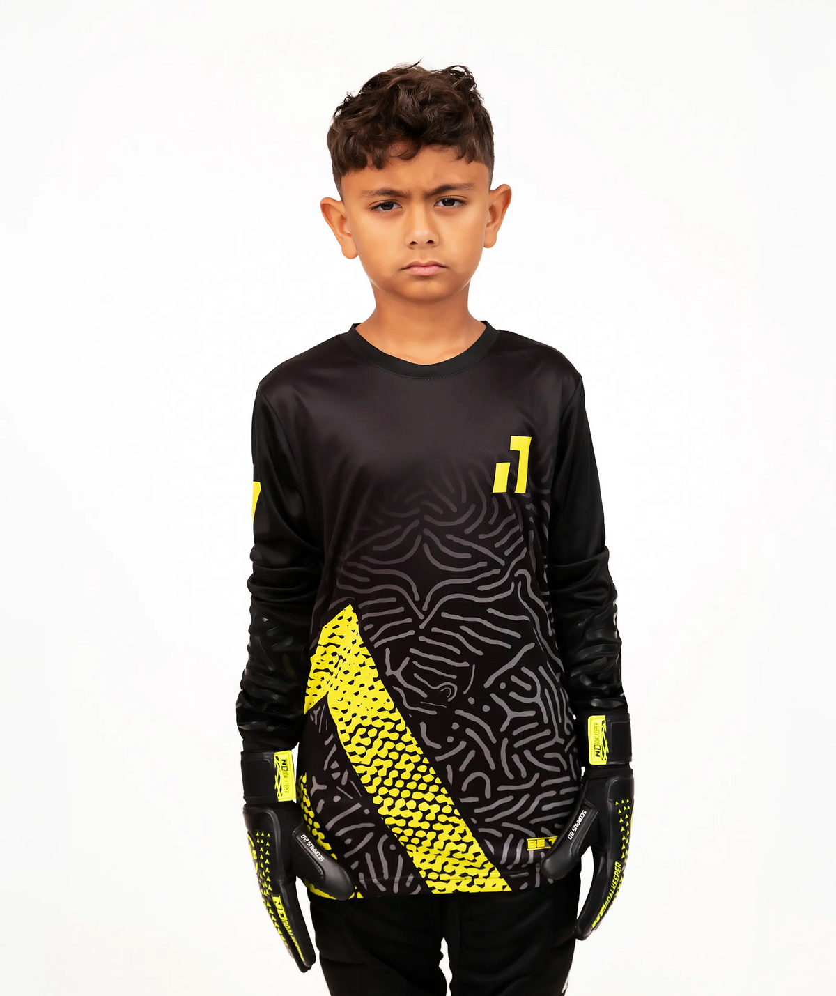 Goalkeeper Jersey Kids Neon#Color_Neon