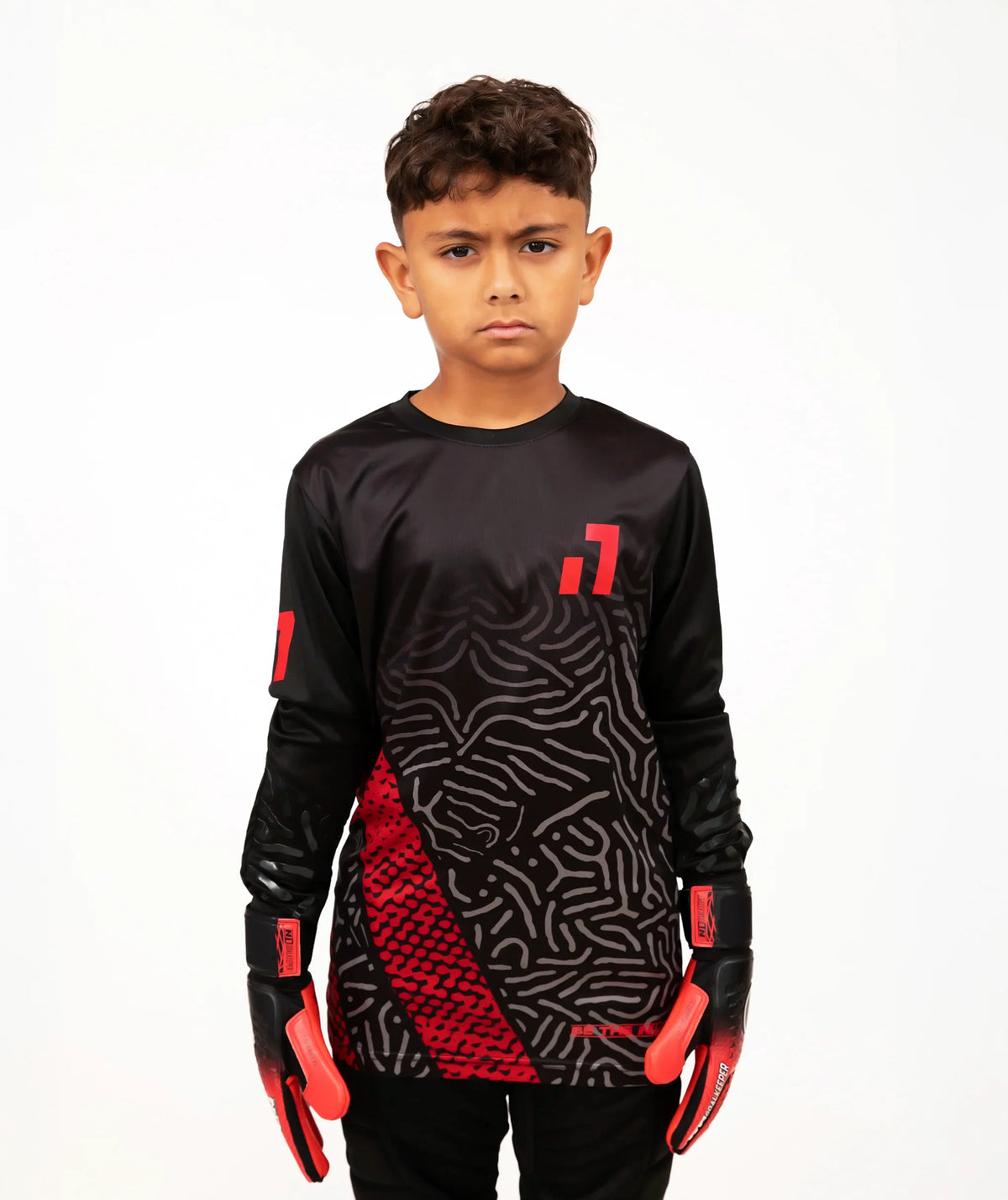 Goalkeeper Jersey Kids Red#Color_Red