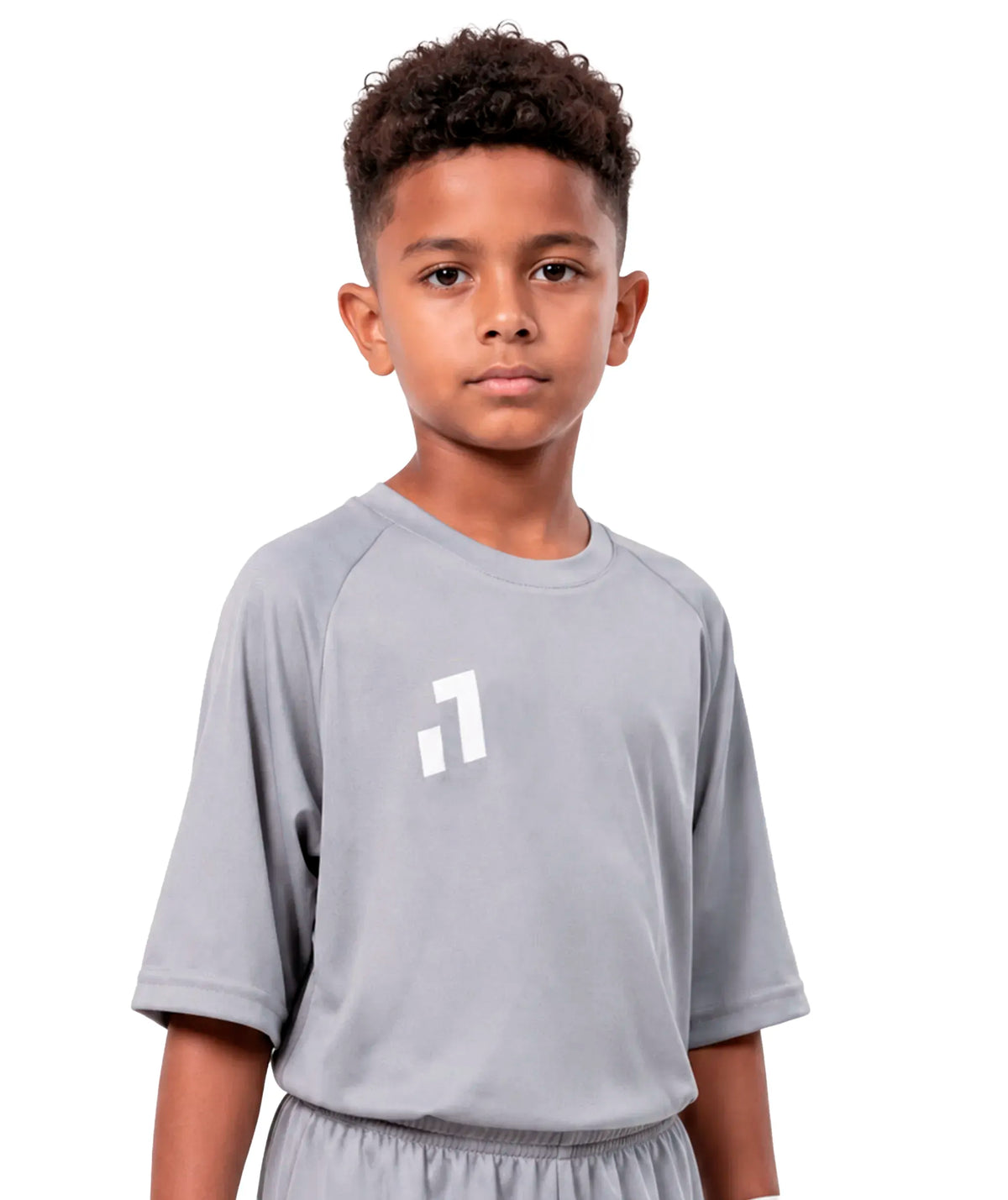Short-Sleeve Training Jersey Kids Grey
