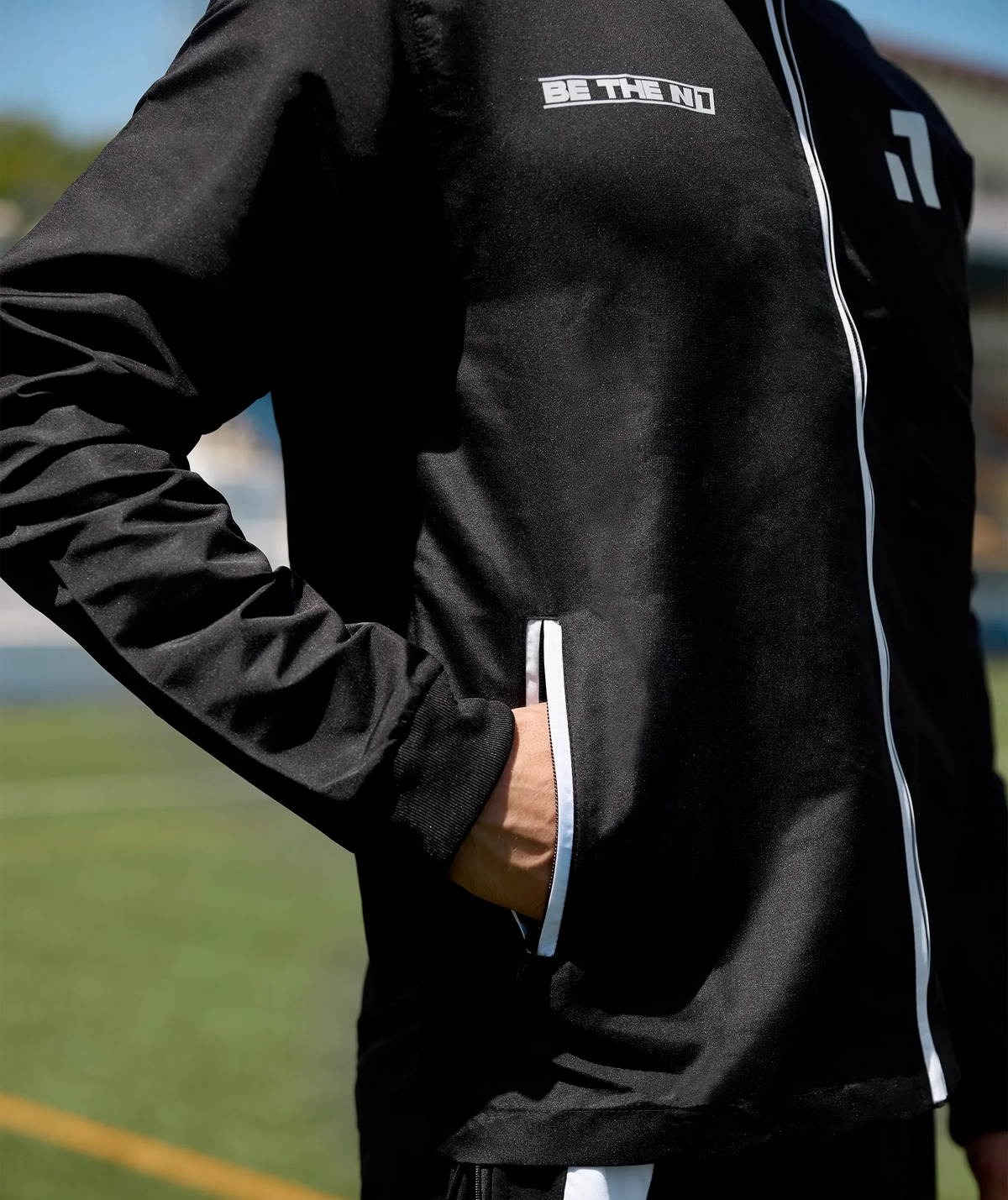 Rain Jacket Black & White#Color_Black & White