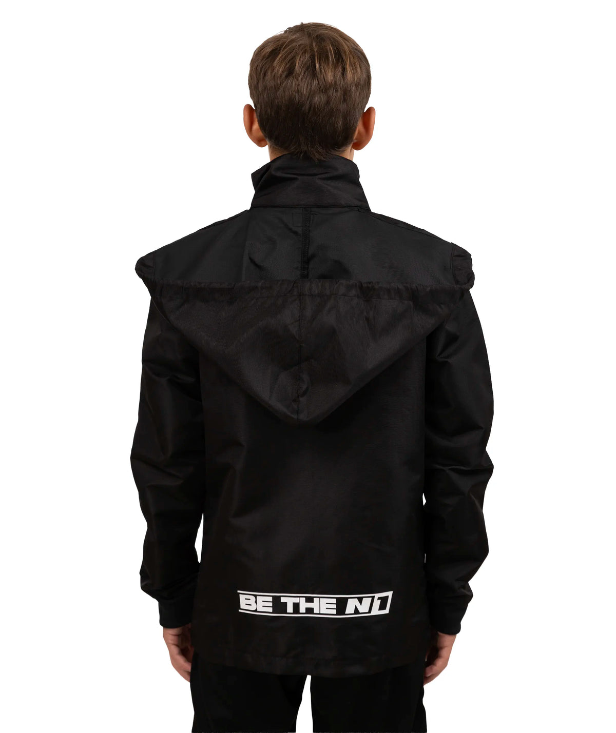 Rain Jacket Kids Black & White#Color_Black & White