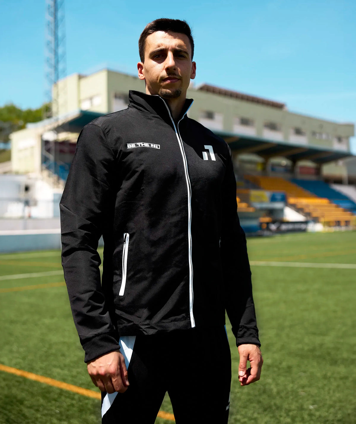 Rain Jacket Kids Black & White#Color_Black & White